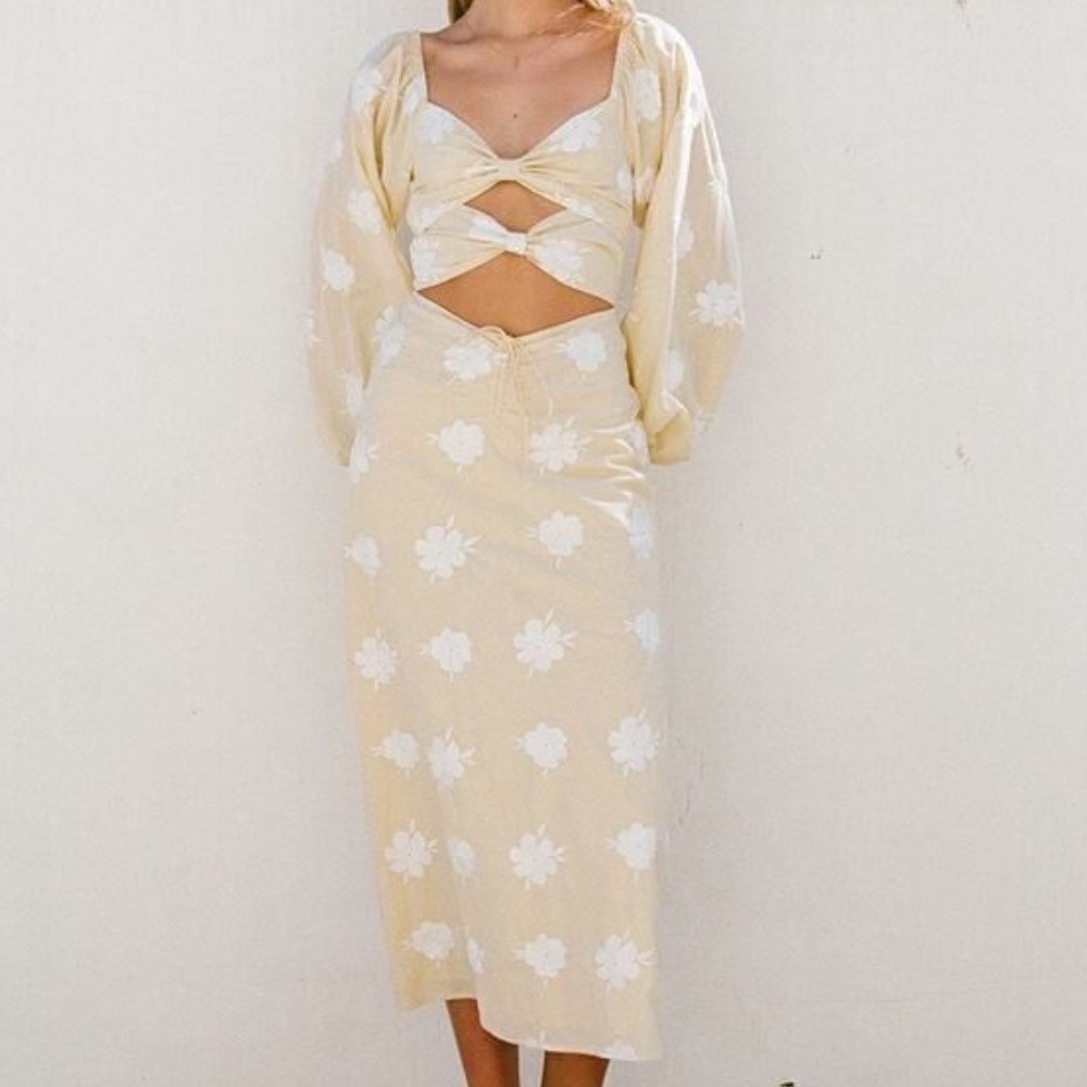 Sabo Skirt Cream Floral Women's Skirt